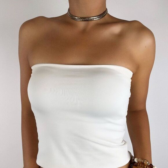 Vintage Y2K Gold Chunky Snake Rope Chain Choker Necklace - Minimal Jewelry - Picture 1 of 7